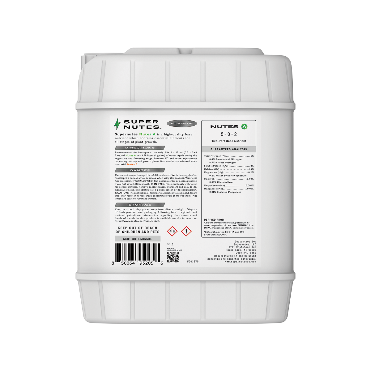 Back view of Supernutes Power Up