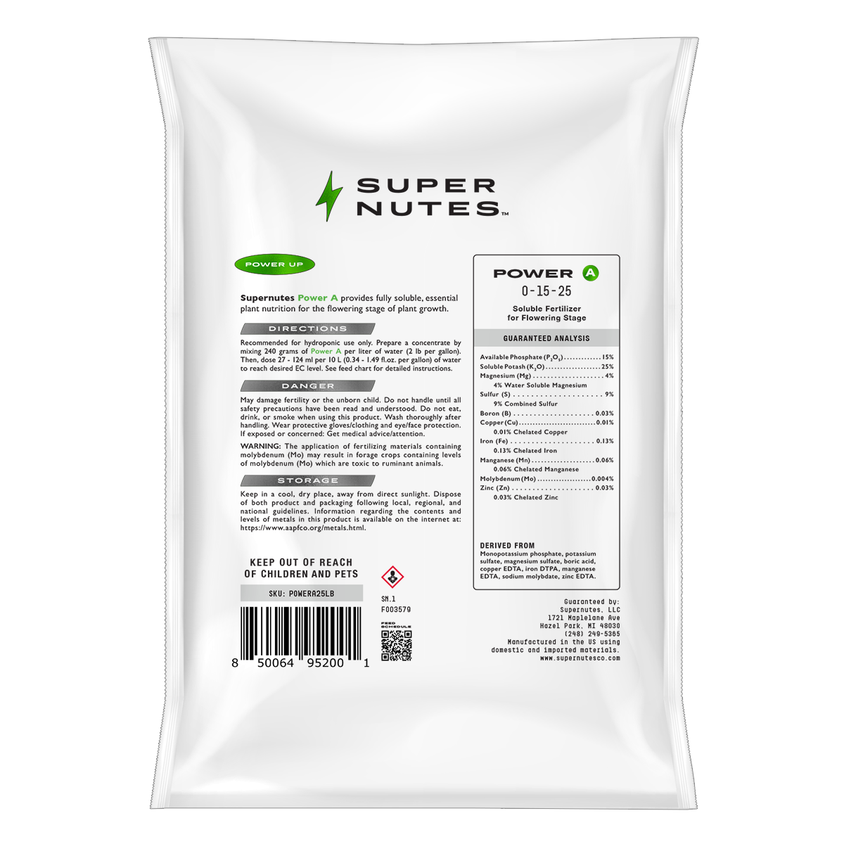 Supernutes Power A 25lb (Powder)