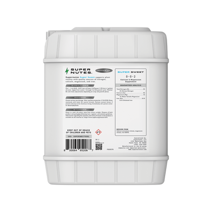 Back view of Supernutes Super Sweet