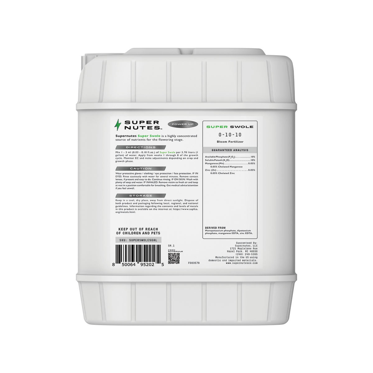 Supernutes Super Swole 5 Gallon